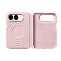 Étui magnétique pour iPhone 18 DUO, nouvelle couleur cerise, design vague d'eau, protection intégrale, qualité supérieure, compatible OEM