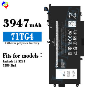 Batería directa de fábrica para portátil 71TG4 de alta calidad 45Wh 3947mAh para Dell Latitude 12 5285 5289 2 en 1 - Product Image 2