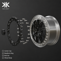 Jantes forgées légères haute performance 3 pièces, design 10 rayons Beadlock pour Ford RAM Toyota 4x4