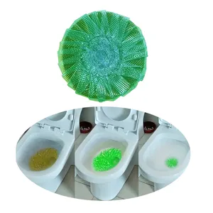 Durable Toilet Blocks Cleaning Treasure Green Round Degerming Toilet Bowl Cleaner