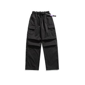 Pantaloni Cargo da uomo stile retrò stile americano paracadutista plissettato a gamba larga a vita media largo stile <span class=keywords><strong>Casual</strong></span> - Product Image 1