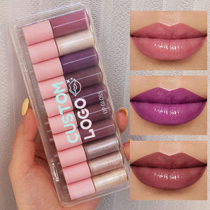 10 couleurs Maquillage <span class=keywords><strong>en</strong></span> <span class=keywords><strong>gros</strong></span> Rouge à lèvres végétalien hydratant Brillant à lèvres à effet volumateur pour le maquillage - Product Image 1