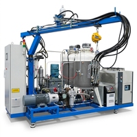 Machine de moulage par injection de mousse de polyuréthane haute pression Lingxin personnalisée, commande PLC, 15-35 kW, garantie 1 an, sièges de moto