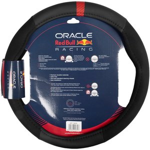 Coprivolante per auto Powerbar nero/rosso antiscivolo diam. 38 cm - Product Image 6