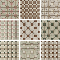 Mosaïque de carreaux de céramique d'escalier personnalisé étanche au design de restaurant vintage pour mur, sol et dosseret