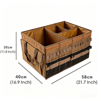 Boîte de rangement pliable pour voiture de camping en plein air, 70L, en tissu Oxford, grande capacité, accessoires de voiture robustes