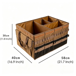 屋外キャンプ用折りたたみ式<span class=keywords><strong>70L</strong></span>カーストレージボックス オックスフォード素材 大容量 ヘビーデューティー カーアクセサリー - Product Image 2