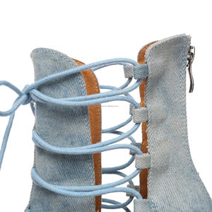 <span class=keywords><strong>Bottines</strong></span> Jazz Montantes Classiques en Jean Bleu pour Femme LUOQIAO, Chaussures <span class=keywords><strong>de</strong></span> <span class=keywords><strong>Danse</strong></span> <span class=keywords><strong>Latine</strong></span> Sexy à Talons Hauts avec Semelles en Daim/Vrai Cuir - Product Image 3