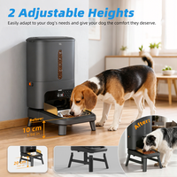 Distributeur automatique de nourriture pour chien OEM 15L, grande capacité, pour chiens de grande taille, avec pieds réglables et joint en silicone, pour aliments secs