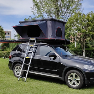 Tente de toit en aluminium ultralégère résistante aux intempéries, profil bas pour SUV, fourgonnettes, pick-up, 4x4, tout-terrain, vie en camping-car, équipement de camping - Product Image 4