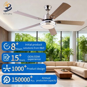 52 inch chất lượng cao quạt trần điều khiển từ xa hiện đại LED DC động cơ quạt trần với ánh sáng - Product Image 1