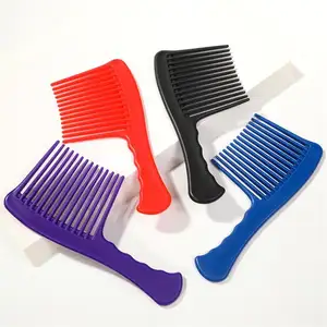 China Supplier Wide Tooth Hair Comb Plastic Factory Price Wholesale Colorful Big Comb Plastic Comb