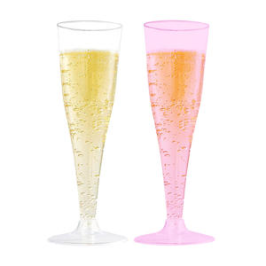 Verres à vin et à <span class=keywords><strong>champagne</strong></span> jetables en PS transparents écologiques fantaisie pour les fêtes - Product Image 5