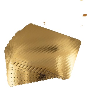 <span class=keywords><strong>Carton</strong></span> gaufré <span class=keywords><strong>rose</strong></span> gris or personnalisé de 9 pouces Base à gâteau rectangulaire Plate-forme <span class=keywords><strong>en</strong></span> Mdf Planche à gâteau pour aliments - Product Image 1