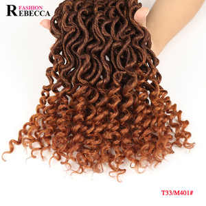 Ombre Màu 14 18 Inch Xoăn Faux Locs Crochet Phần Mở Rộng Tóc, Sông Locs Crochet Nữ Thần Faux Locs Braid - Product Image 6