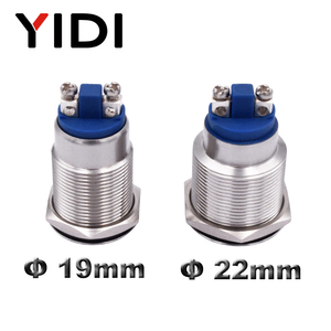 19mm 22mm 12V 24 Volt nhỏ điện kim loại âm thanh liên tục buzzer Red LED cảnh báo chỉ số nhấp nháy ánh sáng sonore báo động còi báo động - Product Image 3