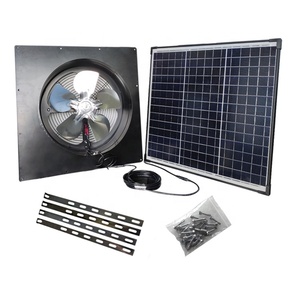 40W Năng Lượng Mặt Trời Gable Attic Quạt Thông Gió Treo Tường Với Split Monocrystalline Solar Panel Cáp Mở Rộng Cho Ngôi Nhà - Product Image 2