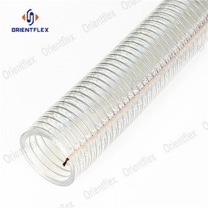 <span class=keywords><strong>Manguera</strong></span> de agua de PVC transparente, Flexible, alambre de acero inoxidable, espiral trenzada, reforzada, 3 pulgadas - Product Image 4