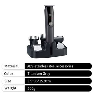 2025 New Arrival Gold Barber Shop Clippers Household Beard Hair <b>Trimmer</b> Set for Men - Product Image 2