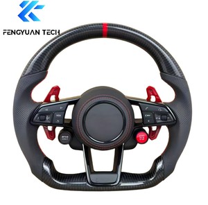 Volant en fibre de carbone pour <span class=keywords><strong>Audi</strong></span> <span class=keywords><strong>A4</strong></span> B8, A6 C6, A3 8V, A3 8P, <span class=keywords><strong>A4</strong></span> B8.5, <span class=keywords><strong>A4</strong></span> B9, <span class=keywords><strong>A4</strong></span> B6, A5, S3 8V, A6 C8, A3, A5 B8, RS3 8V, A1 - Product Image 4