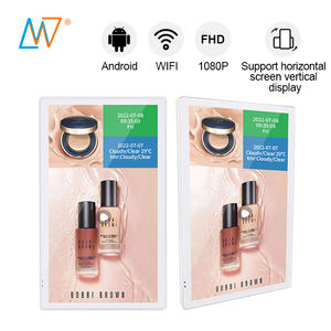 Androidの壁に取り付けられたメディアテレビ18.5インチ液晶広告エレベーターの広告ディスプレイ18" - Product Image 1