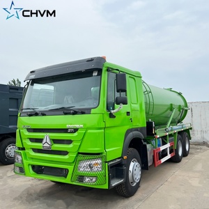 Yüksek kaliteli HOWO 6x 4 vidanjör yüksek Pression çamur pompalama kamyon vakum temizleme vidanjör vidanjör - Product Image 2