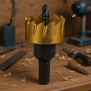 Lame de scie cloche Ttake Hss 38 mm, revêtement titane, pour perçage du métal et du bois - Product Image 3