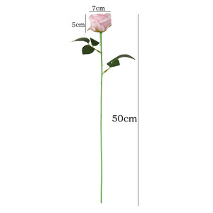 Rosa Artificiale in <span class=keywords><strong>Velluto</strong></span> all'Ingrosso per Decorazioni Casa, Matrimoni, Feste, Bouquet da Sposa e Centrotavola - Product Image 4