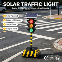 Semáforos Portátiles LED JLD Estándar de Nueva Zelanda MPB 3200/3400/4000 con Detección por Radar, Panel Solar de 30w y Batería de Litio de 20AH