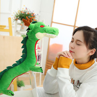 HY 80cm Super Gros Dragon en Peluche Anime Jouet Animal Dragon Terrestre Poupée en Peluche Cadeau de Noël pour Garçon Enfants Collection Souvenir