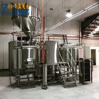 Bouilloire à brassage manuelle en acier inoxydable 304, 5BBL, équipement de brasserie