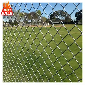 4Ft 6 Pied Galvanisé Chainlink 9 Gauge Pvc Enduit Chain-Link Cyclone Diamond Wire Mesh Roll Kit Noir 6Ft Tall Chain Link Fence