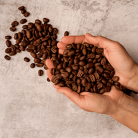 Granos de café espresso Arábica tostados medianos, sabor amargo, color marrón, origen vietnamita, paquete personalizado, almacenamiento normal.