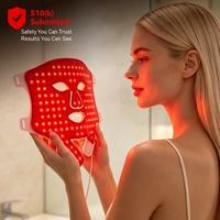 Masque de luminothérapie à 4 longueurs d'onde pour le visage, lumière rouge et infrarouge, masque LED professionnel pour le visage, pour les rides et l'acné