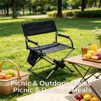 Chaise de Réalisateur Pliante Personnalisable avec Logo pour l'Extérieur – Légère, pour Adultes, Camping, Pique-nique, Pêche, Plage
