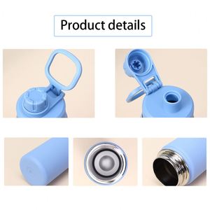 Bouteille isotherme en acier inoxydable de 750 ml avec logo personnalisé, pour boire directement, idéale pour la gym, les sports de plein air et l'école - Product Image 3