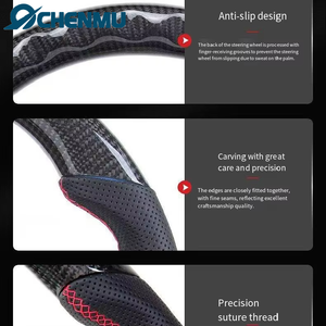Volante de Cuero y Fibra de Carbono para <span class=keywords><strong>BMW</strong></span>, Directo de Fábrica, Actualización de Modelos Antiguos a Nuevos F10 F20 M3 X4 F30 F32 F33 F34 F35 X3 F25 X1 X5 F36 - Product Image 5