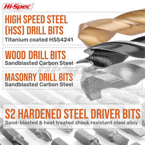 Juego de puntas de destornillador y brocas de cromo vanadio, 44 piezas, puntas de destornillador con vástago hexagonal métrico, kit de brocas múltiples - Product Image 5