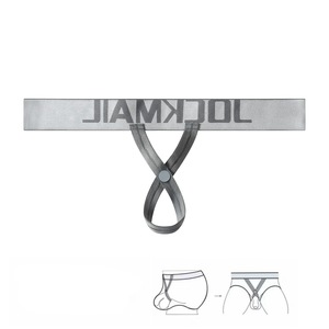 JOCKMAIL Perizoma da <span class=keywords><strong>Uomo</strong></span> Sexy con Tasca Aperta, Anello in Metallo e Design Cut-Out, Traspirante e Confortevole in Poliammide - Product Image 4