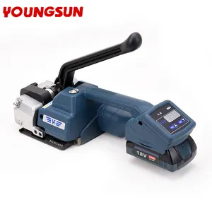 Youngsun 13-16Mm Semi-Automatische Handheld Handleiding V1 Batterij Aangedreven Plastic Pp Pet Verpakking Tool Vastbindmachine Batterij