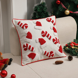 Fundas De Almohada navideñas 2024 al por mayor fundas de <span class=keywords><strong>cojines</strong></span> <span class=keywords><strong>navideños</strong></span> minimalistas modernas fundas de almohada navideñas de felpa 3D Decoración - Product Image 2