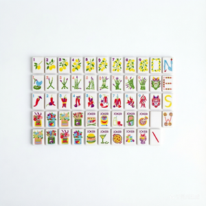 En stock – Vente en gros – Jeu de Mahjong américain de luxe en acrylique gravé, 160 tuiles - Product Image 3