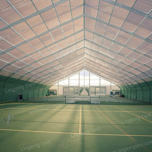 Carpa de Aluminio Tipo A de 10x20m para Cancha de Tenis, Impermeable, para Todo Clima, para Entrenamiento Deportivo en Interiores y Exteriores - Product Image 2