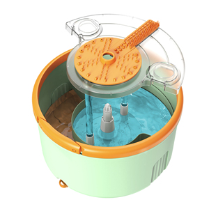 Mop Homettler <span class=keywords><strong>per</strong></span> Pulizie Domestiche con Separazione Acqua Pulita/Sporca, Include Panni Riutilizzabili <span class=keywords><strong>per</strong></span> Pavimenti Asciutti/Bagnati - Product Image 4