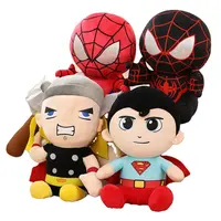 Vendita calda 2022 personaggio del film Thor peluche collezione supereroe spider man peluche cuscino per bambini