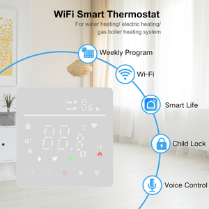 Thermostat numérique <span class=keywords><strong>WiFi</strong></span> pour chauffage de sauna, contrôleur de température pour système de chauffage par le sol radiant, thermostat Tuya - Product Image 3