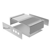 Mini PC Industrial Personalizado con Carcasa de Aleación de Aluminio, Carcasa de Perfil de Aluminio para Controlador Industrial, Máquina Todo en Uno
