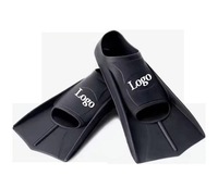 Palmes d'entraînement de natation Palmes de natation en silicone confortables pour la natation et la plongée Taille Convient aux débutants Enfants Filles Garçons Adultes
