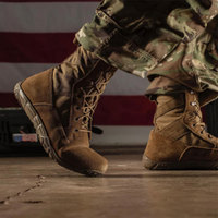 Chaussures de randonnée pour hommes personnalisées, imperméables, durables, confortables, camouflage, entraînement, randonnée, trekking, chasse, bottes tactiques