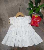 Robes d'été pour filles, imprimées, mignonnes, sans manches, longueur genou, respirantes, superposées, de haute qualité, personnalisées ODM, vente en gros d'usine